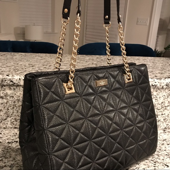 ✨SOLD!✨♠️Kate Spade NEW! Large Quilted Leather Bag - Picture 3 of 8